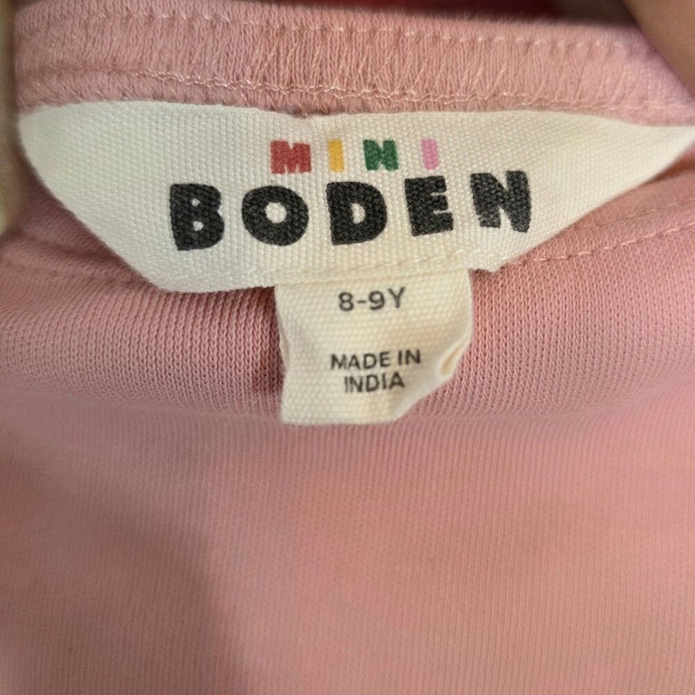 Mini Boden Katie Unicorn Appliqué Pink Tulle Cotton Princess Dress Girls SZ 8-9y - Picture 3 of 11